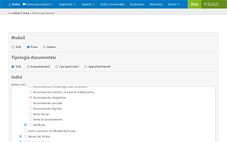 lista risultati stampa e download